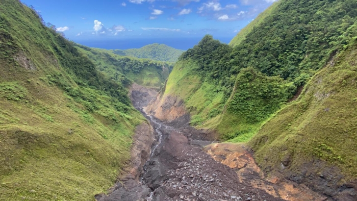 falaise samperre lahars rivière prêcheur