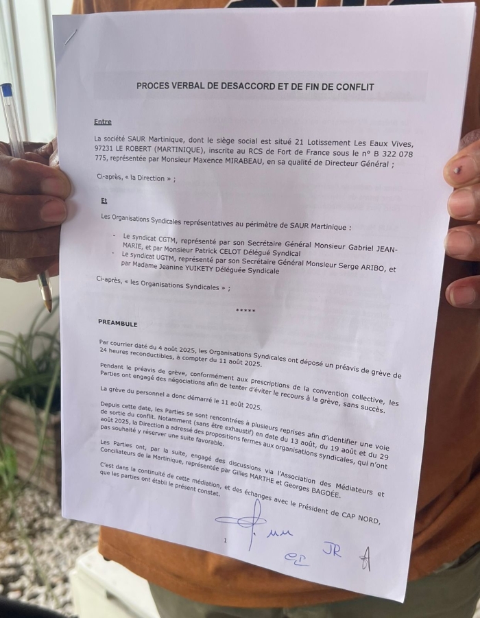 protocole désaccord et fin de conflit