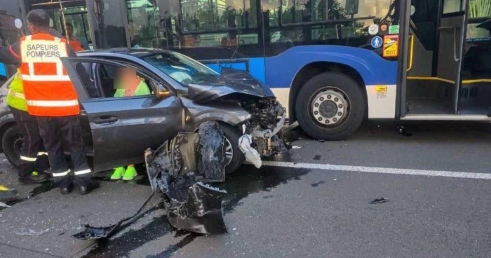 Accident Lamentin BHNS