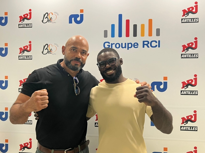 Jordan Zebo avec Christophe Violain