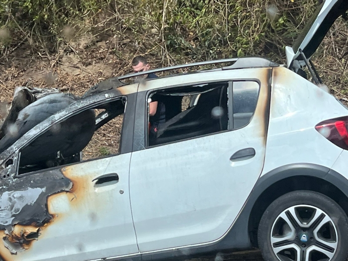 voiture en feu