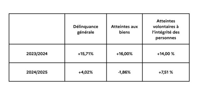 Bilan délinquance en Guadeloupe 2025