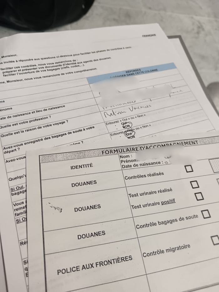 controle avion orly anti-stupéfiants