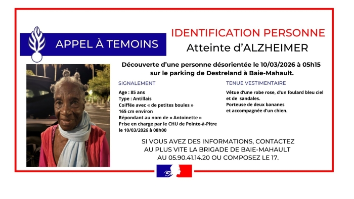 Appel à témoin Baie-Mahault