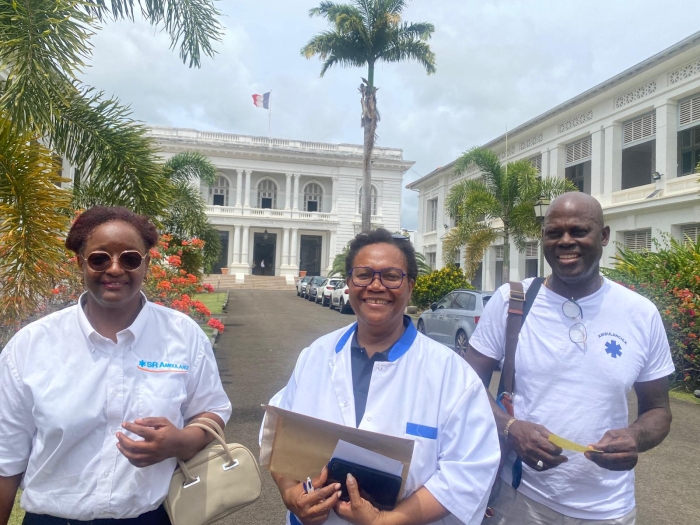 délégation ambulanciers 972