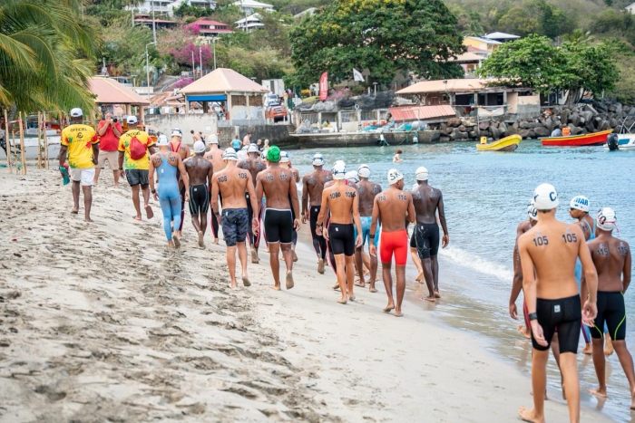 carifta games natation martinique relais