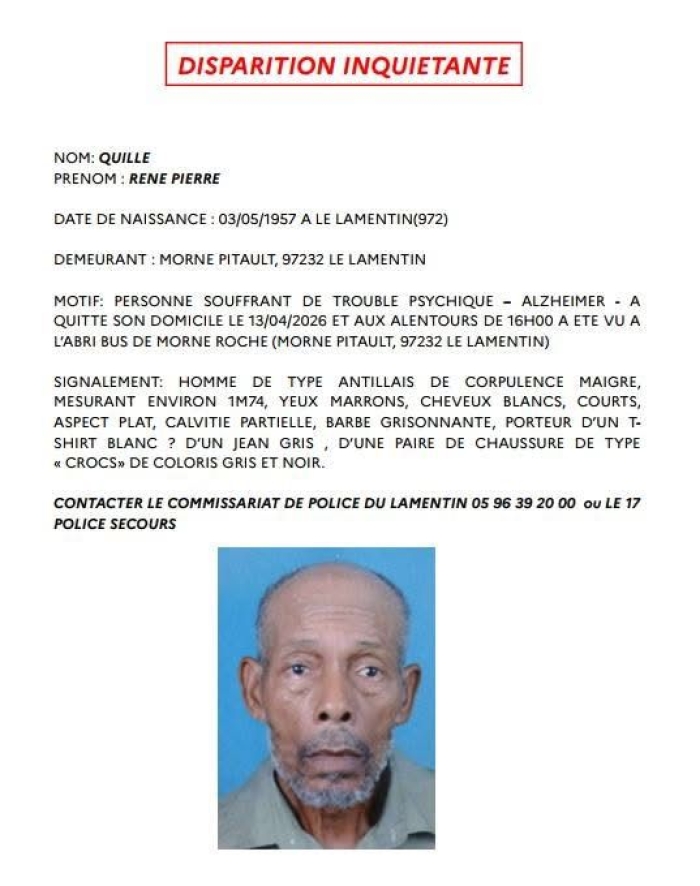 Disparition René Pierre Quille