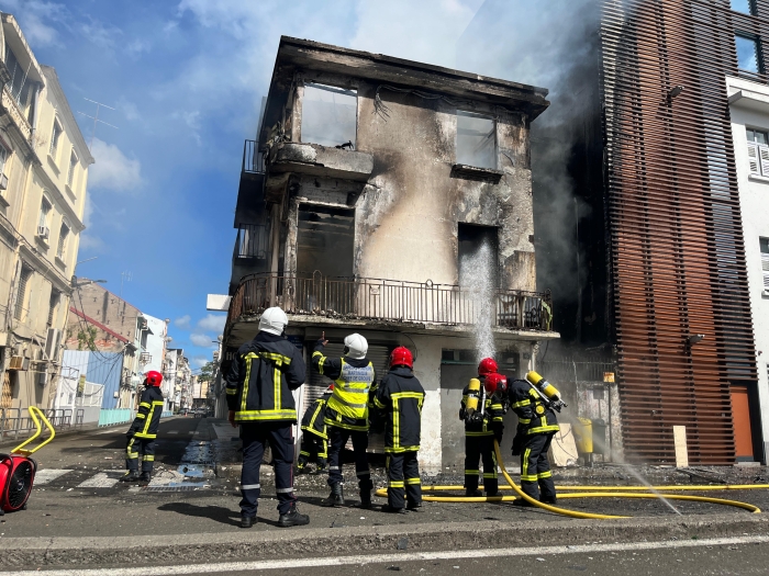 incendie Félix Eboué Fort-de-France