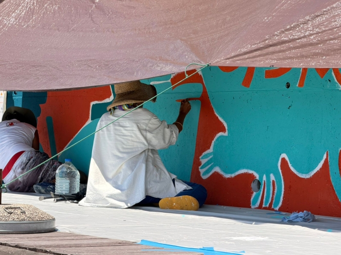 Fresque « Au fil de l’eau »
