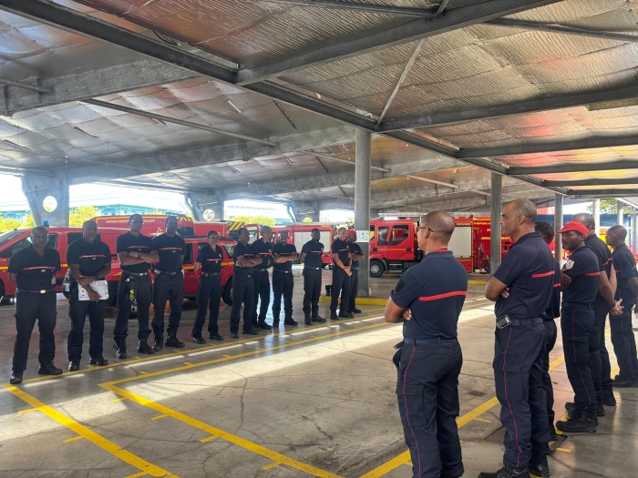 Pompiers caserne des Abymes