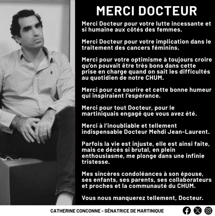 réaction Conconne décès Mehdi Jean-Laurent