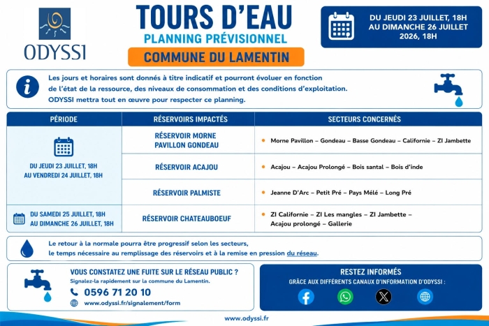 tour d'eau saint-joseph juillet 2026