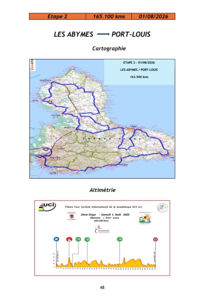 Carte 2e étape TDG 2026