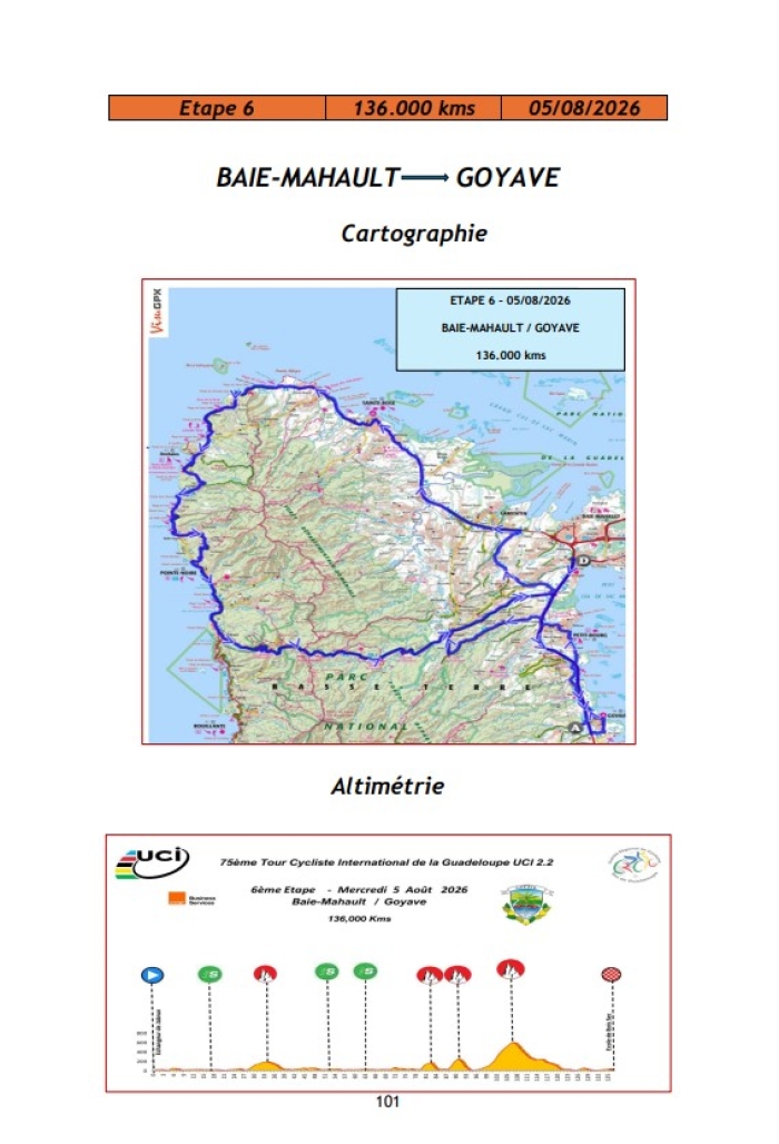 Carte 6e étape TDG 2026