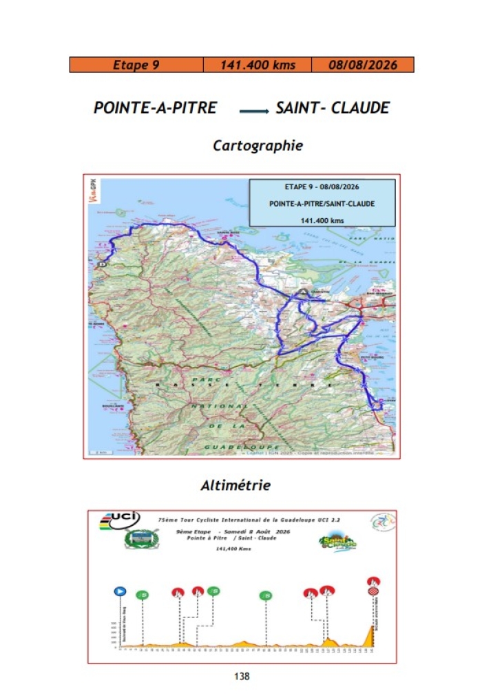 Carte 9e étape TDG 2026