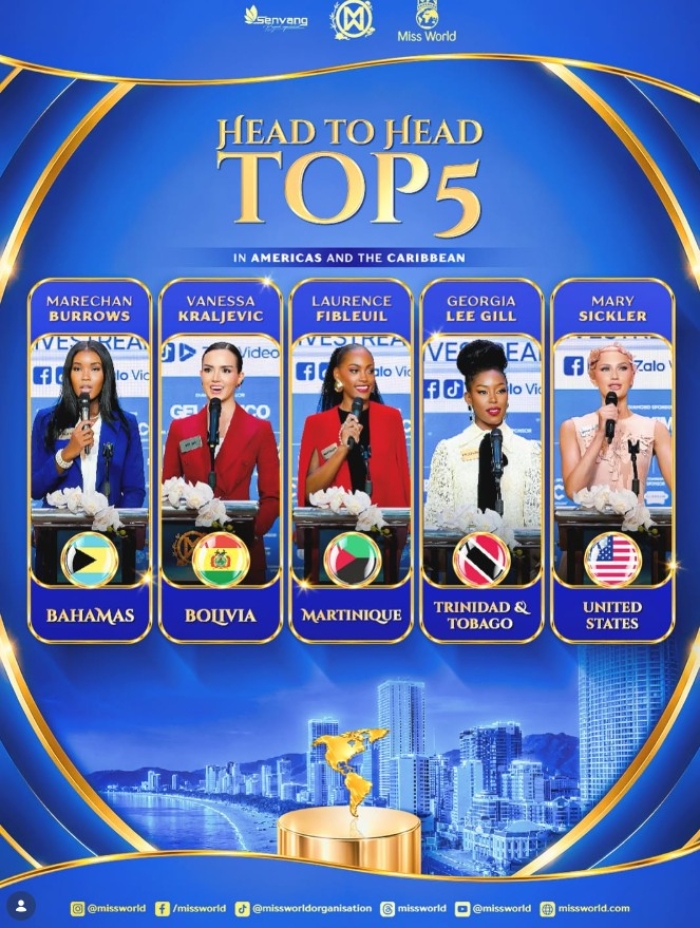 Top 5 Miss Monde