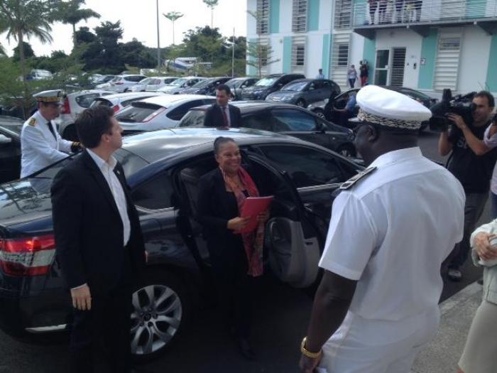     Christiane Taubira en visite au centre pénitentiaire de Ducos (Martinique)

