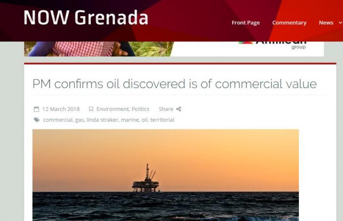     Du gaz et du pétrole dans les eaux territoriales de Grenade

