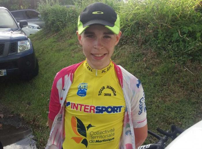     Eliott Pierre est leader du tour cycliste junior avant la quatrième étape

