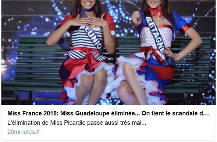     L'élimination de Miss Guadeloupe passe décidément mal, très mal !

