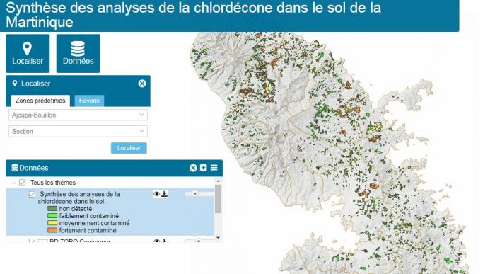     La carte actualisée des sols contaminés par le chlordécone est en ligne

