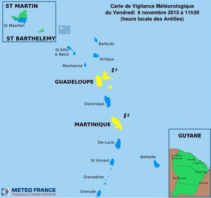     La Guadeloupe est en vigilance jaune


