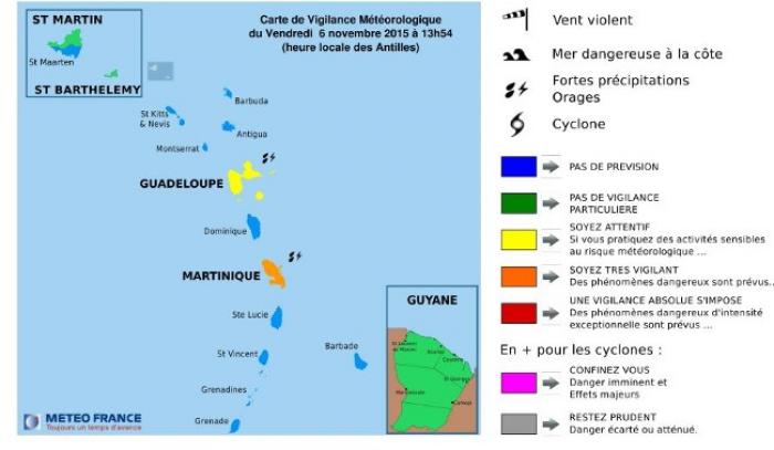     La Martinique placée en vigilance orange 

