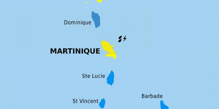     La Martinique repasse en vigilance jaune pour fortes pluies et orages

