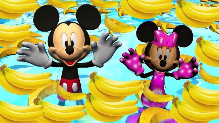    La nouvelle banane "enfant" s'associe à Mickey Mouse

