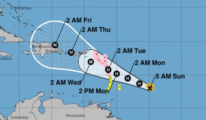     La trajectoire de Maria toujours au plus près de la Guadeloupe 

