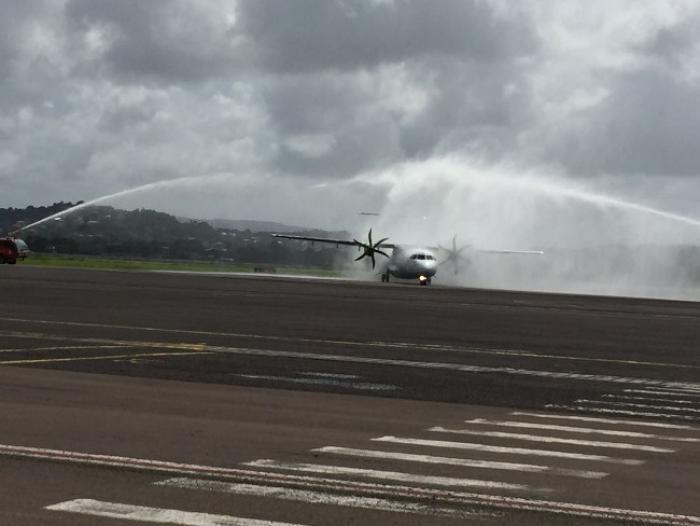     Le nouvel ATR 72-600 d'Air Antilles est arrivé en Martinique

