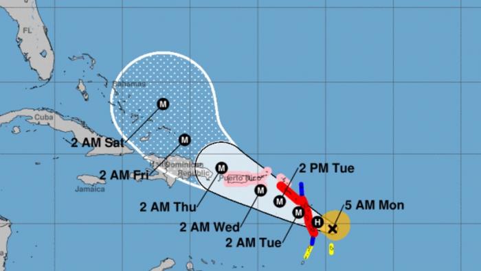     MARIA devrait être un ouragan majeur d'ici ce soir ou demain matin (NHC)

