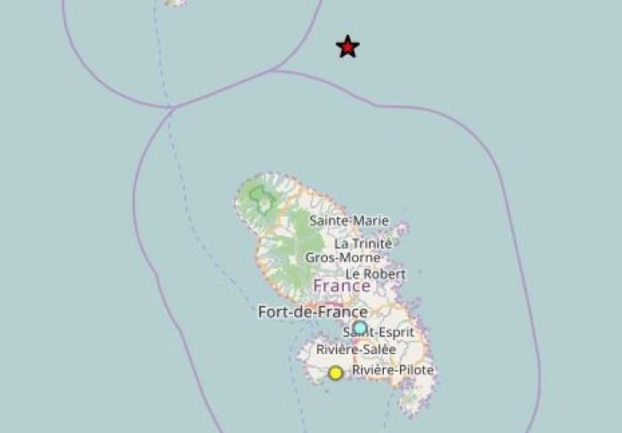     Un séisme d'une magnitude de 3,8 légèrement ressenti en Martinique


