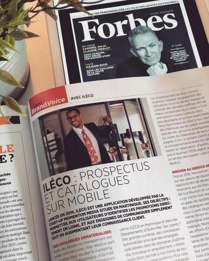     Une start-up martiniquaise dans Forbes France 

