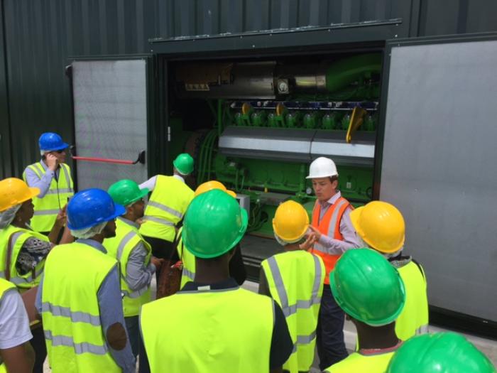     Visite de chantier au Syvade de la future unité de cogénération de biogaz

