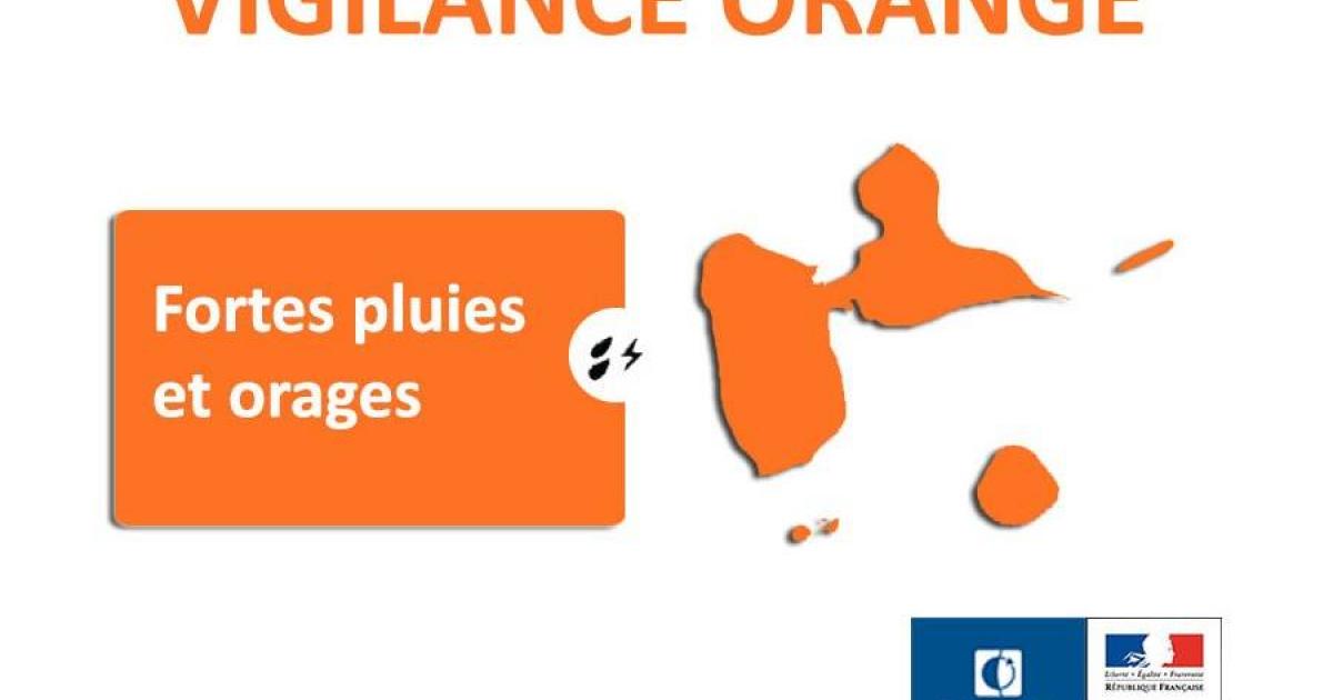     La Guadeloupe placée en vigilance orange

