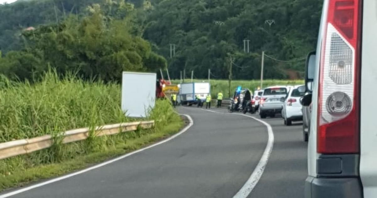     Accident sur la RN1 entre le Robert et Trinité

