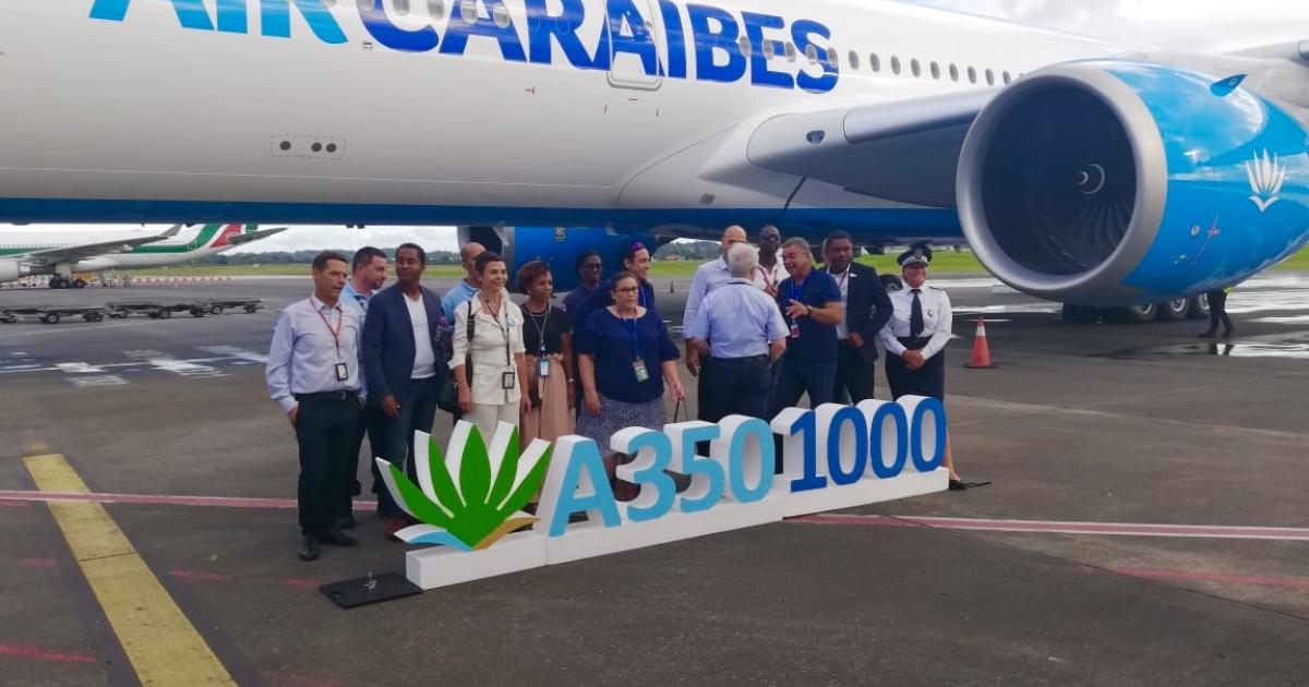     Le premier A350-1000 d'Air Caraïbes s'est posé en Guadeloupe

