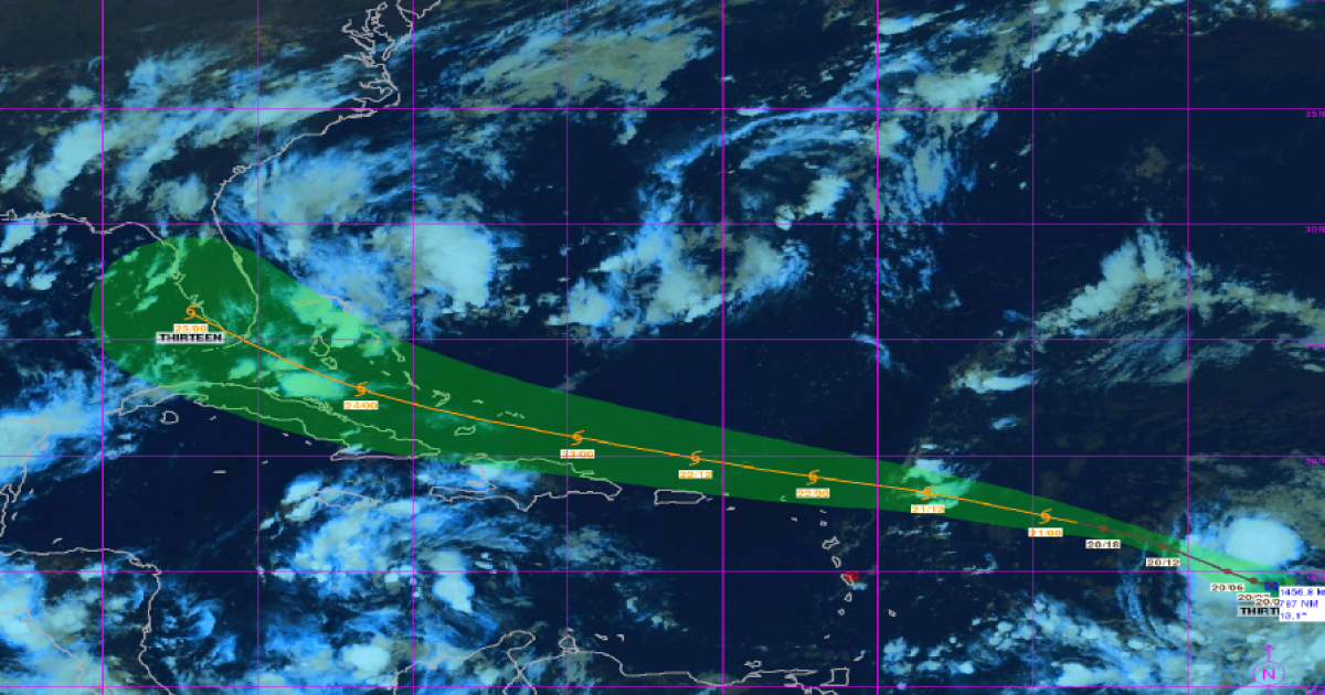     La dépression tropicale 13 pourrait concerner le nord des Petites Antilles

