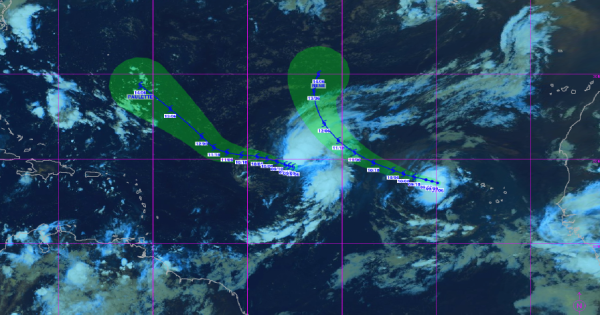     Météo : les phénomènes Paulette et René s'éloignent de l'Arc Antillais 

