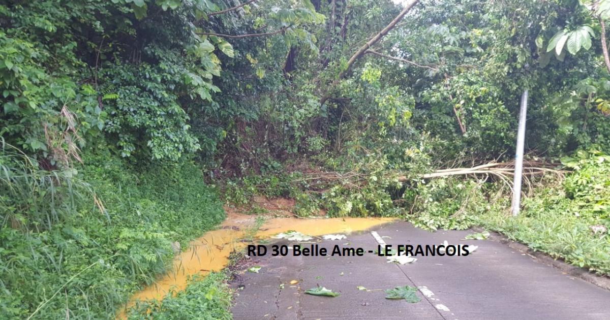     Quel est l'état du réseau routier en Martinique après 11 jours de pluies intenses ?

