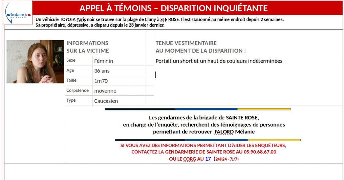     Appel à témoins : avez-vous vu Mélanie Falord ? 

