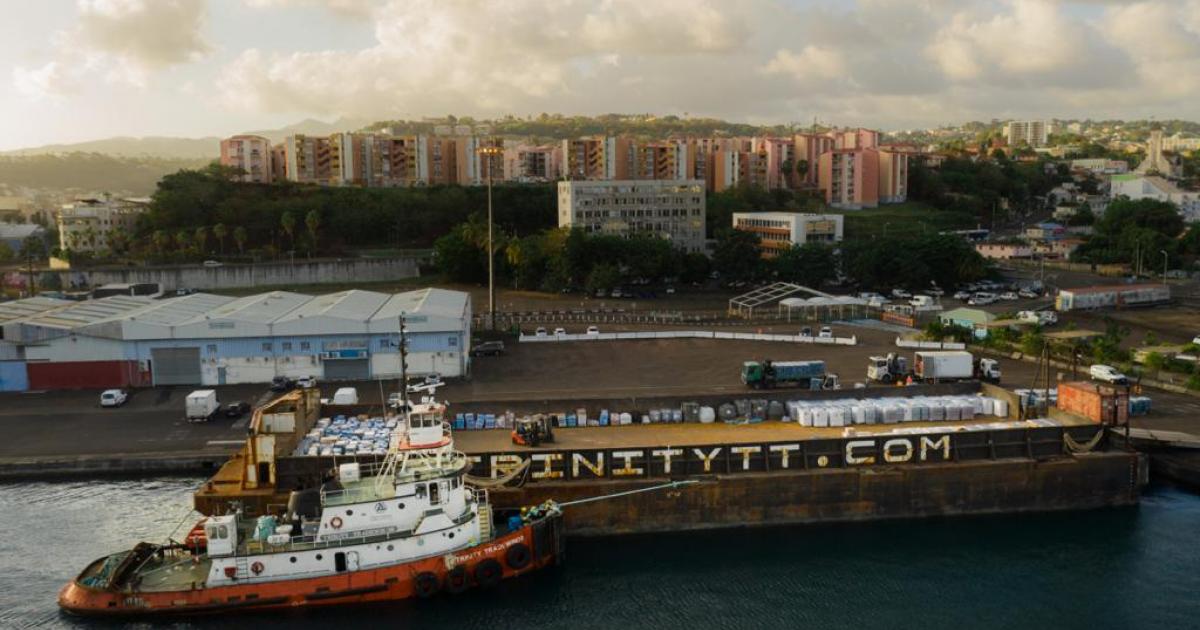     [Photos] 206 tonnes de matériel ont été acheminées vers Saint-Vincent depuis l'éruption

