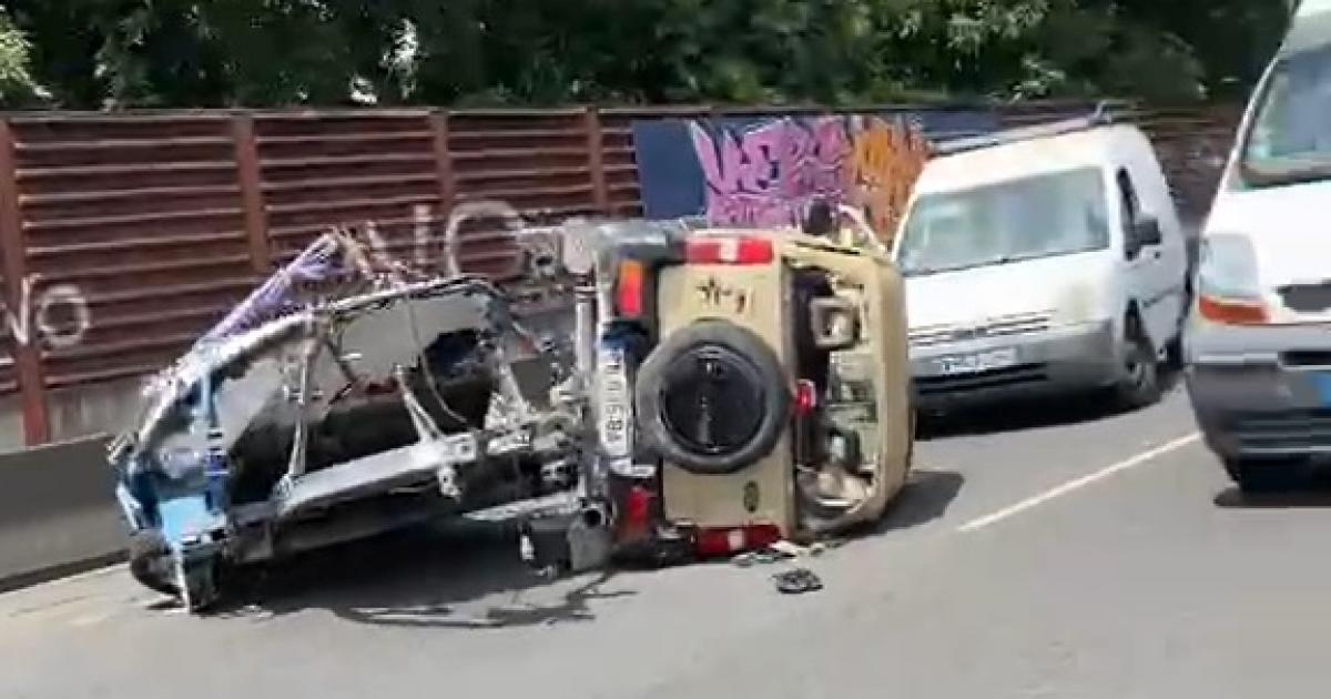     Accident à la Jaille : un bateau sur la Rocade 

