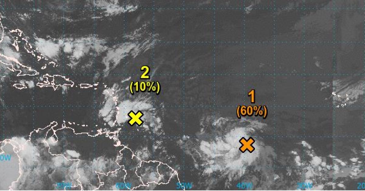     Le NHC surveille de près la deuxième onde tropicale située dans l'Atlantique

