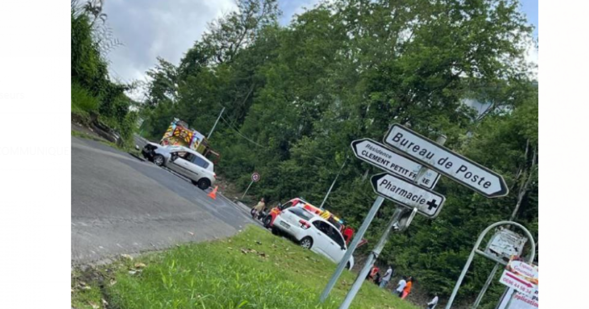     Un accident fait un blessé léger à Godissard à Fort-de-France

