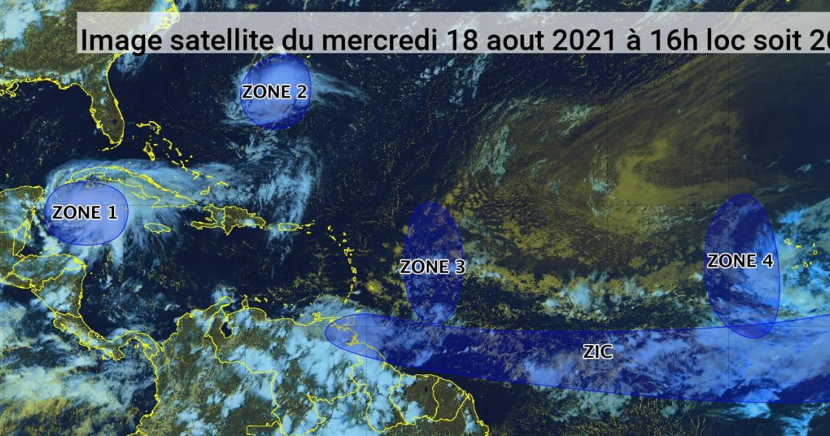     L'onde tropicale n°31 amène de fortes pluies sur les Petites Antilles (bulletin du 18/08/21)

