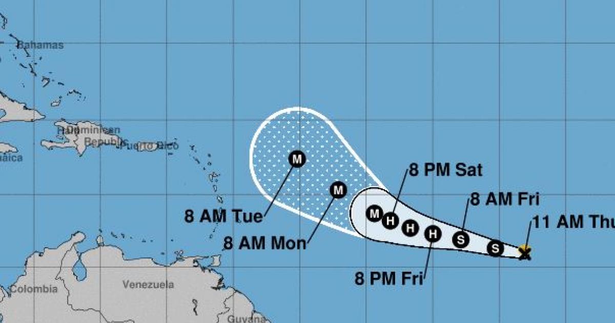     Naissance de la tempête Sam à 2800 kilomètres de l'Arc Antillais

