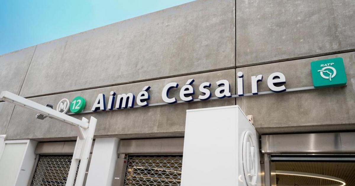     [Photos]La station de métro Aimé Césaire est quasiment prête à recevoir le public

