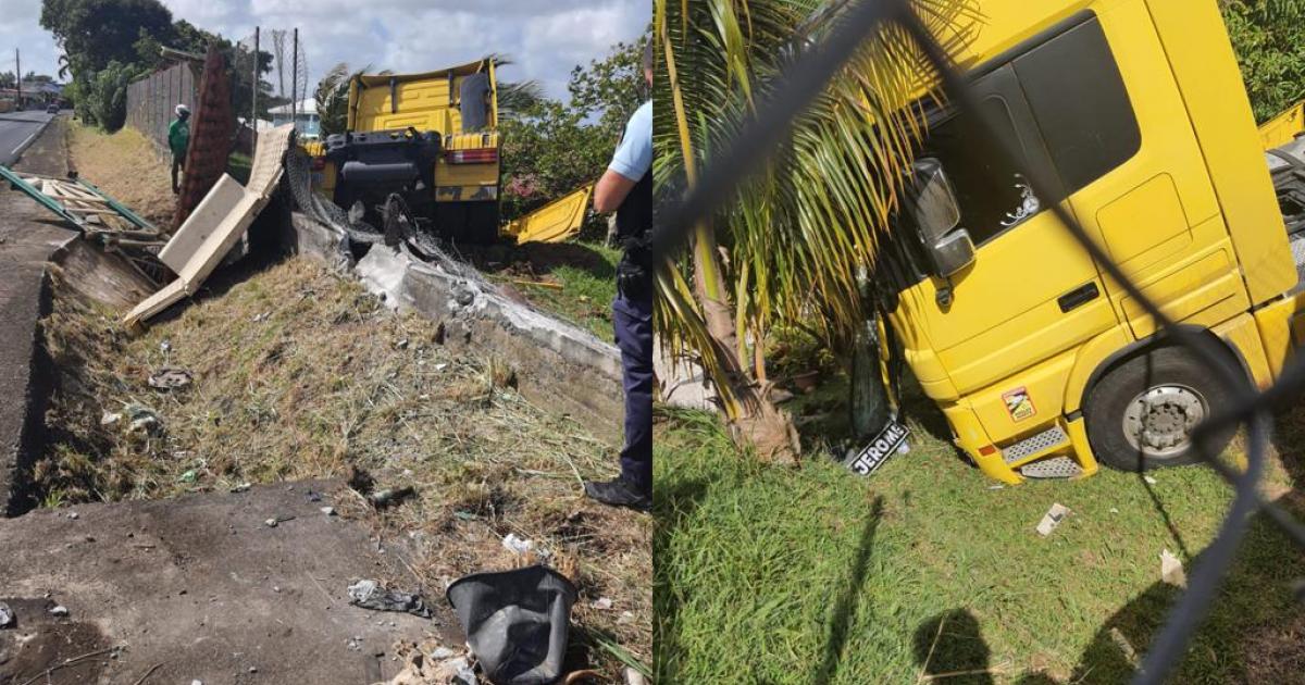 Spectaculaire accident d'un semi-remorque sur la RN4